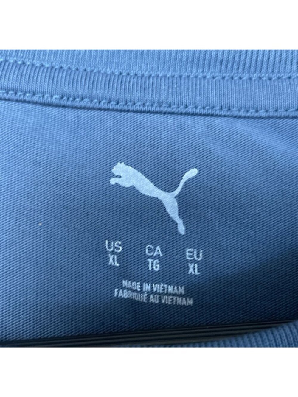 Puma Men's XL Blue Logo Graphic T-Shirt 100% Cotton Casual Tee d1897 - Picture 6 of 9